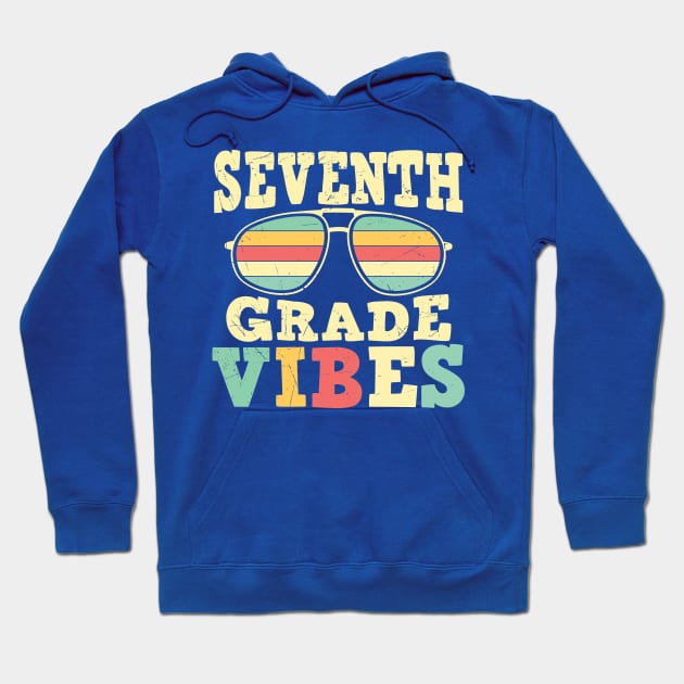 Back to School 7th Grade Vibes Hoodie by Myartstor 